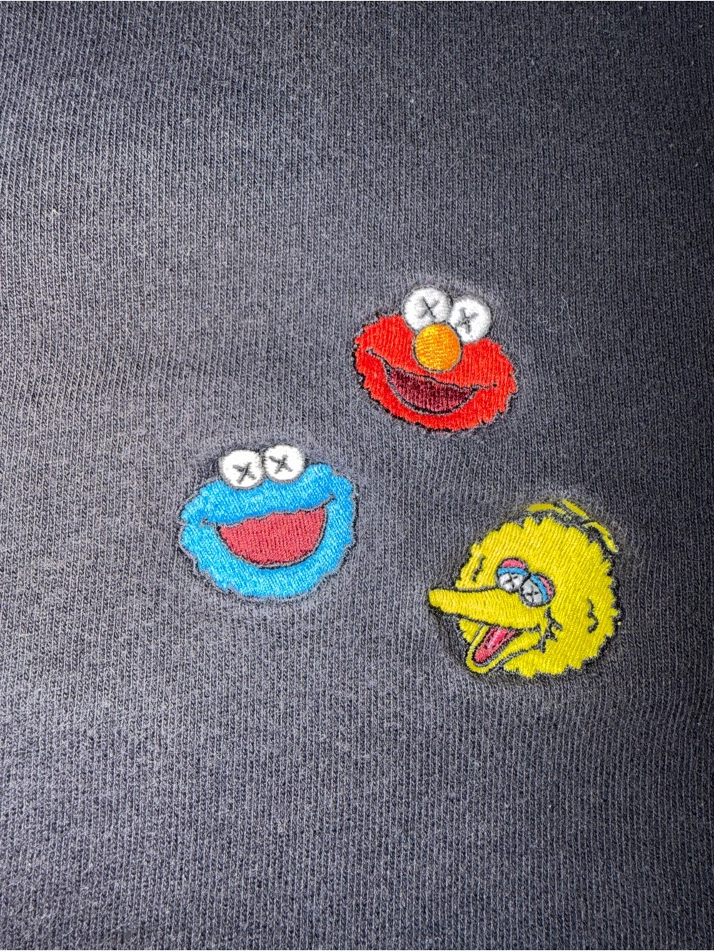UNIQLO × KAWS × Sesame Street Embroidered Crewneck Sweatshirt